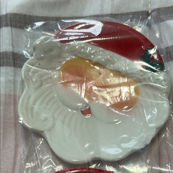 Ganz Santa Claus Ceramic Coasters NEW - Picture 2 of 4